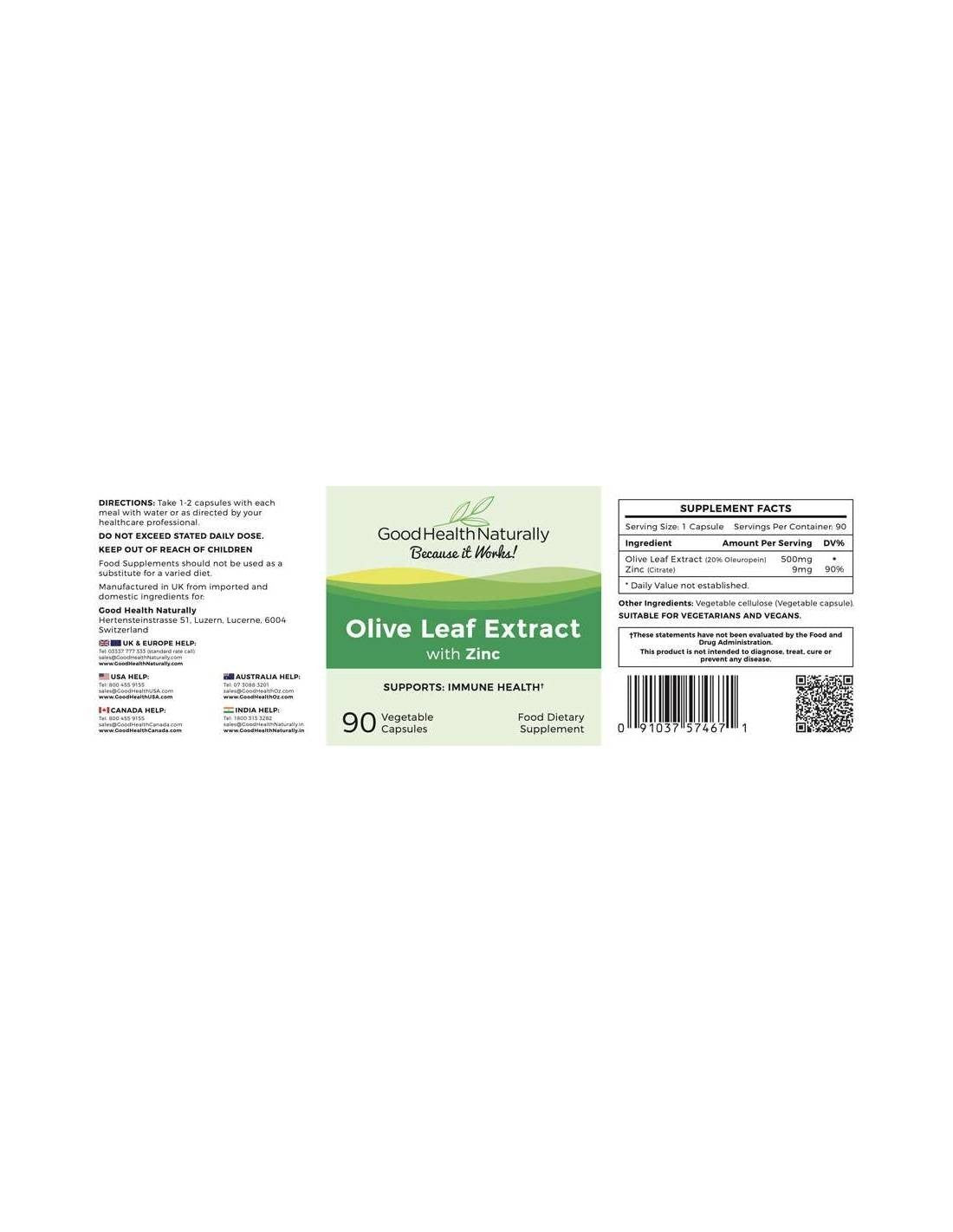 Olive Leaf Extract 90 caps - MicroBio Health