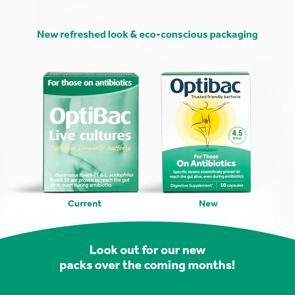 OptiBac For those on antibiotics 10 Capsules - MicroBio Health