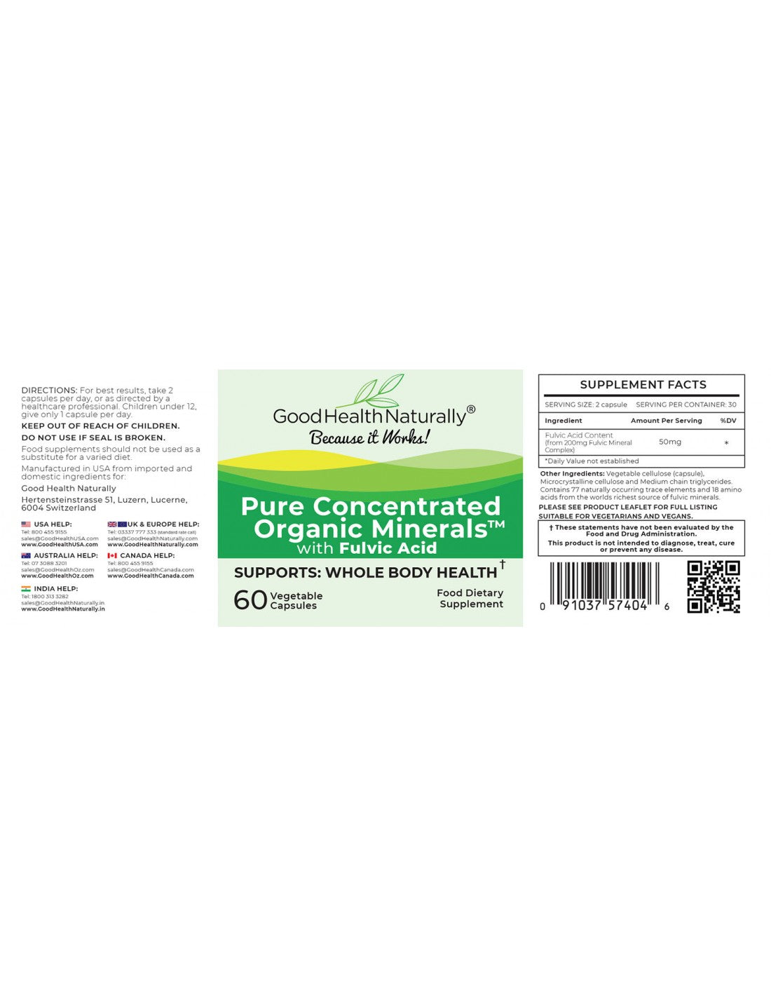 Pure Concentrated Organic Minerals™ Capsules - MicroBio Health