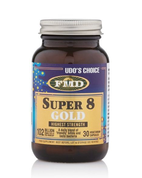 Udos Choice Super 8 Gold Microbiotics 30 Caps - MicroBio Health