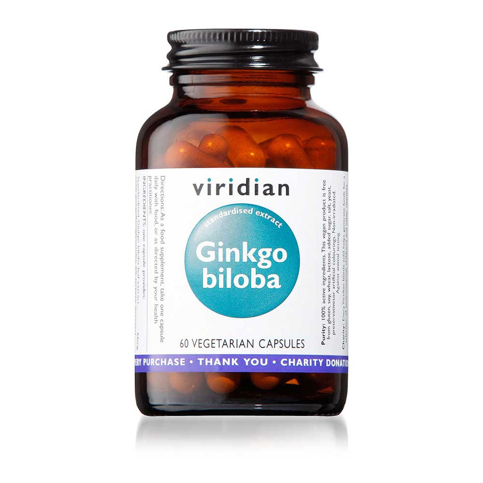 Viridian Ginkgo Biloba Leaf Extract Veg Caps 60 - MicroBio Health