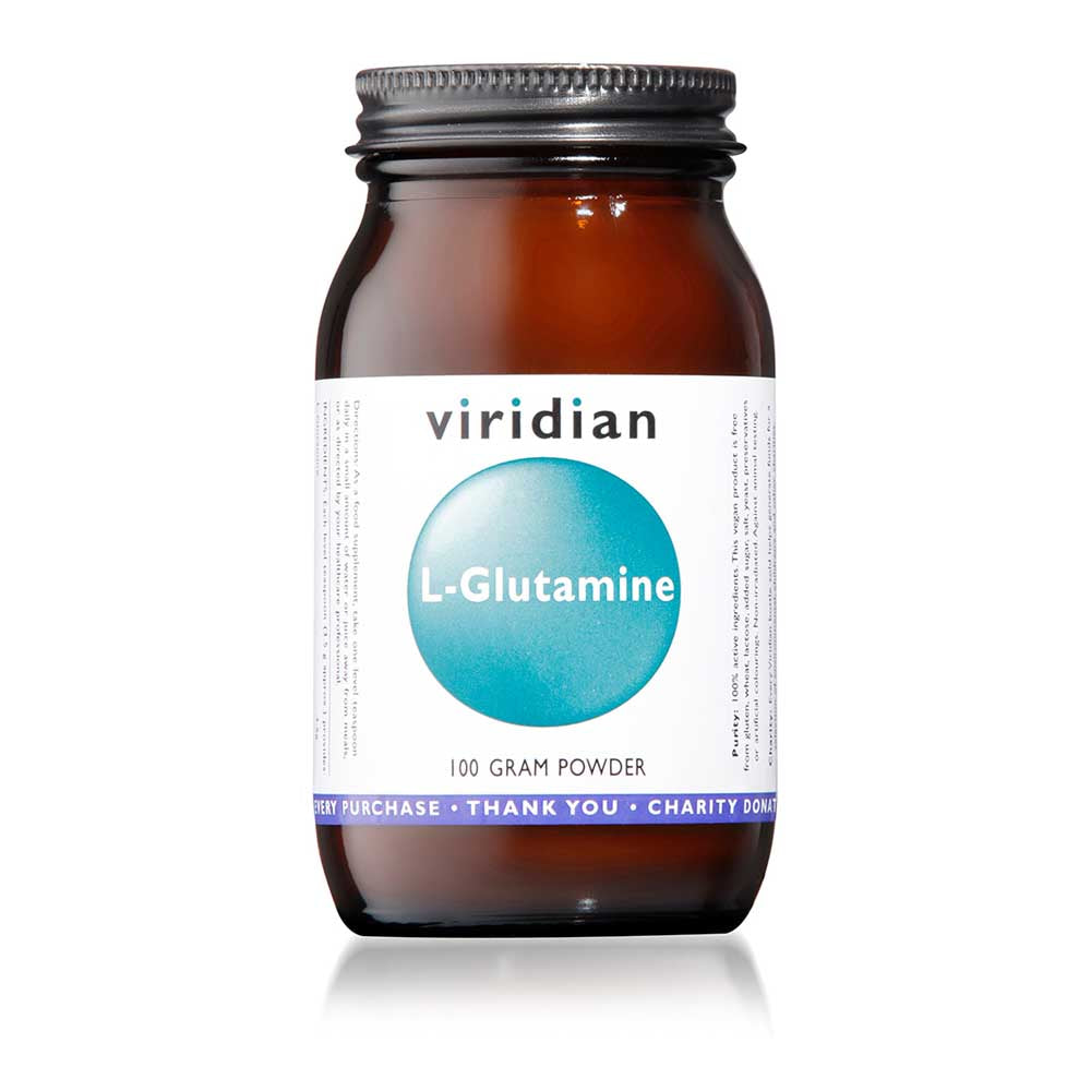 
            
                Load image into Gallery viewer, Viridian L Glutamine Powder 100g - MicroBio Health
            
        