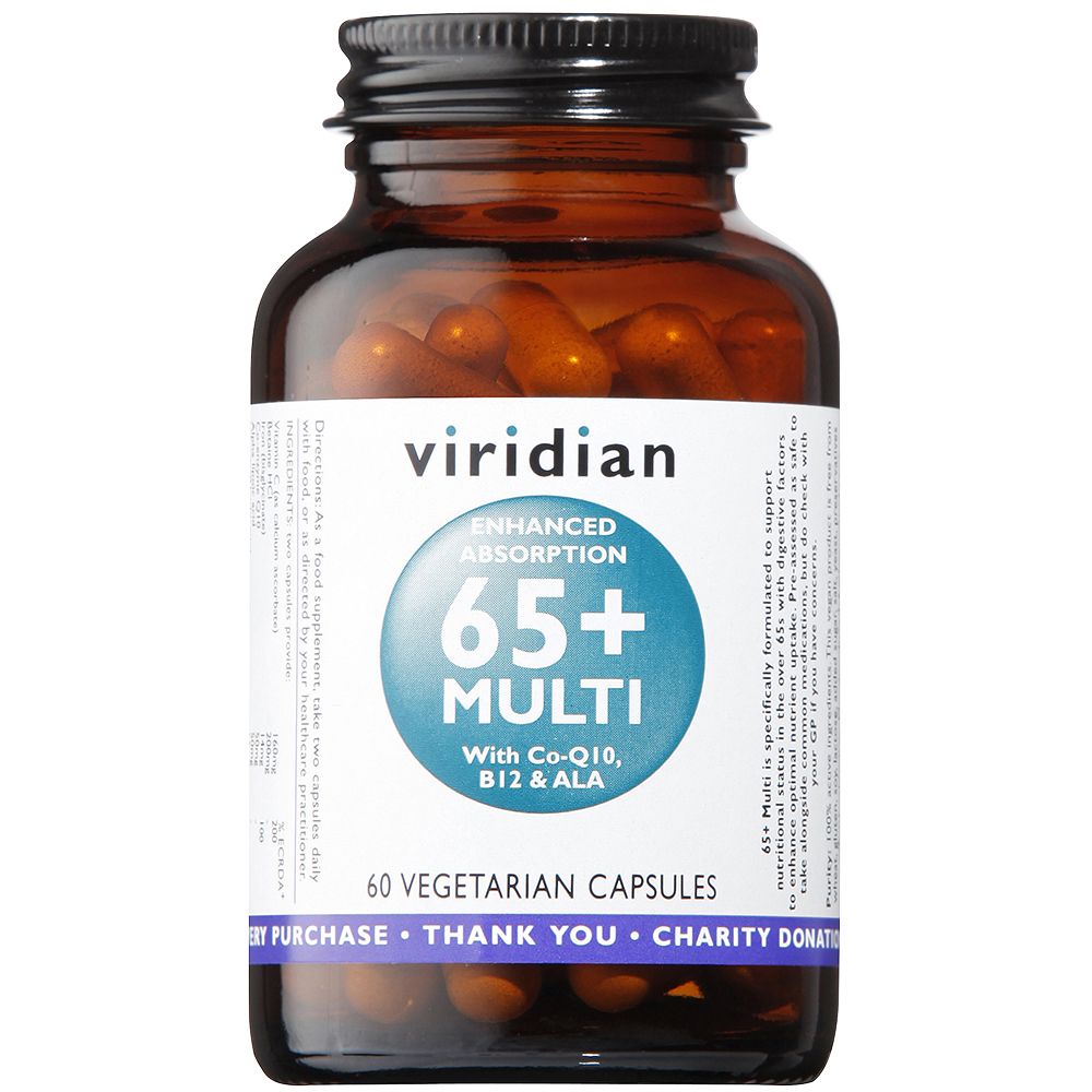 Viridian 65+ Multi 60 Capsules