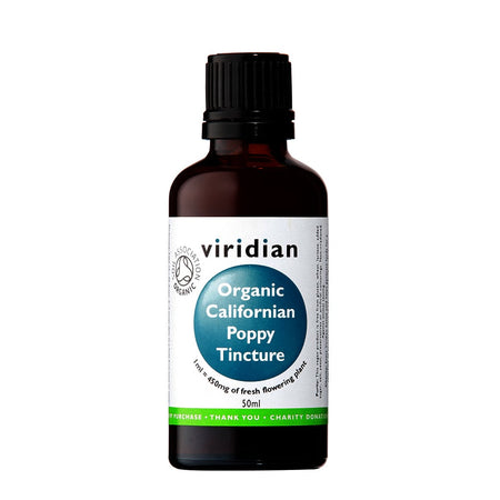 Viridian Organic California Poppy Tincture 50ml - MicroBio Health
