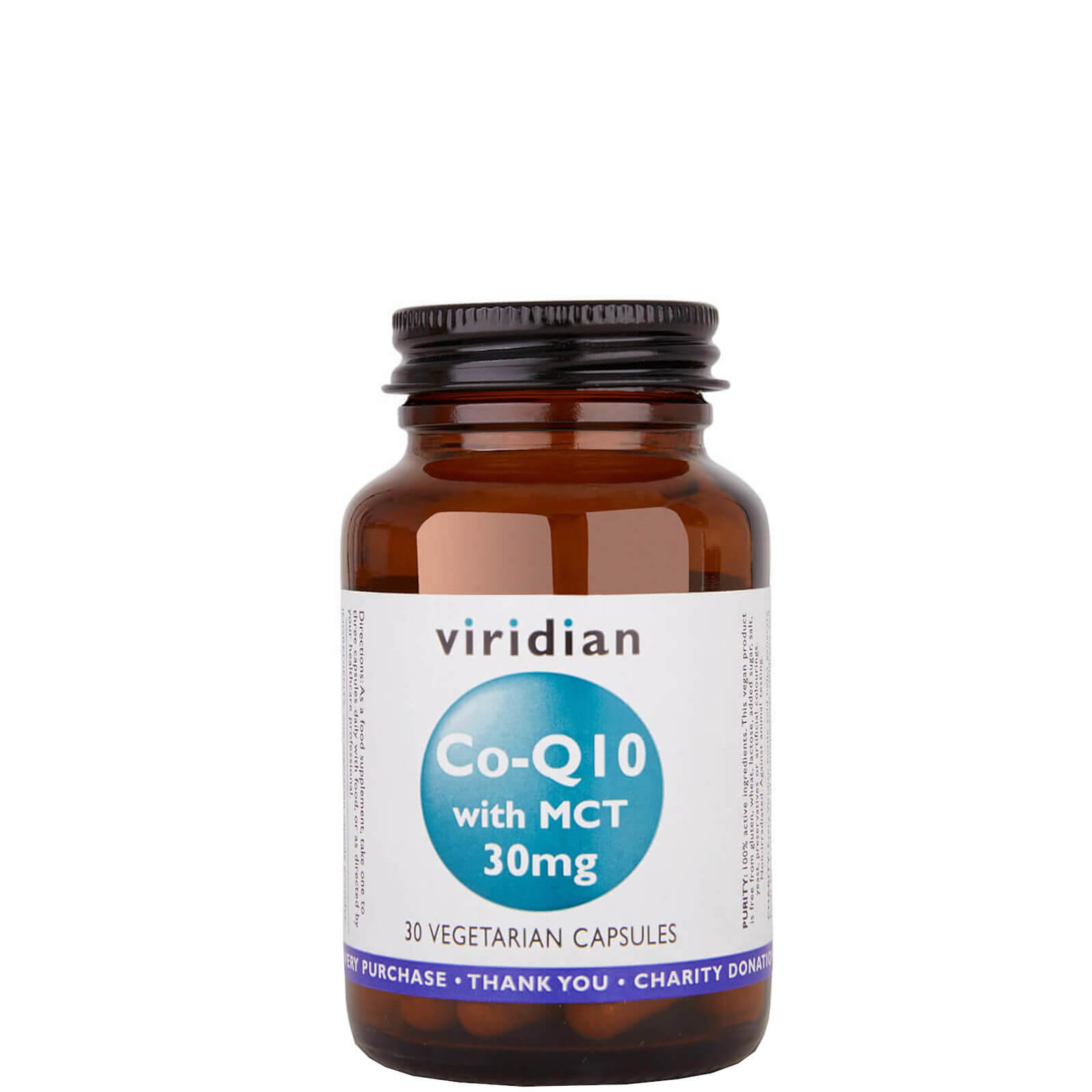Viridian Co-enzyme Q10 30mg with MCT 30 - MicroBio Health